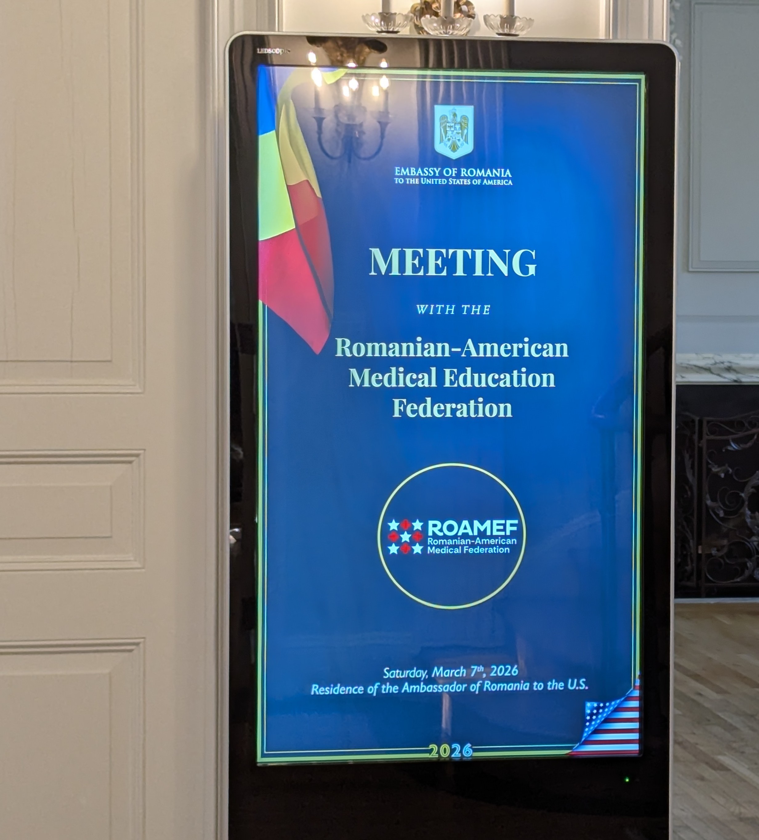 ROAMEF members at Romanian Embassy Washington DC